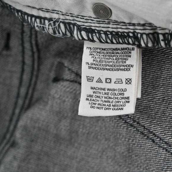 FREE PEOPLE Jeans Womens Sz 28 Coal Miners Washed Black Distressed Boho Festival - Picture 9 of 13